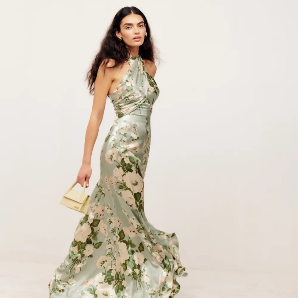 Veria Silk Dress Reformation